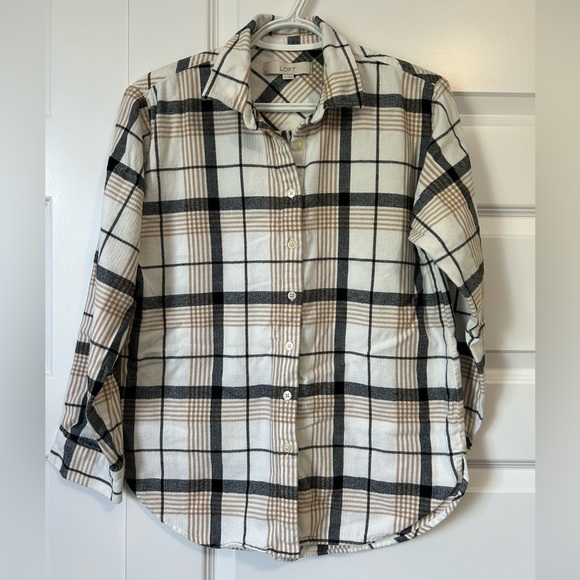 LOFT Button down plaid shirt - Picture 1 of 4